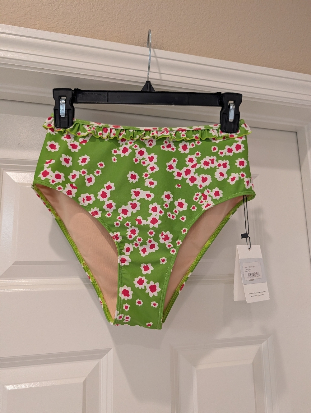 Faithful The Brand High Waisted Floral Bikini Swim Bottoms NWT